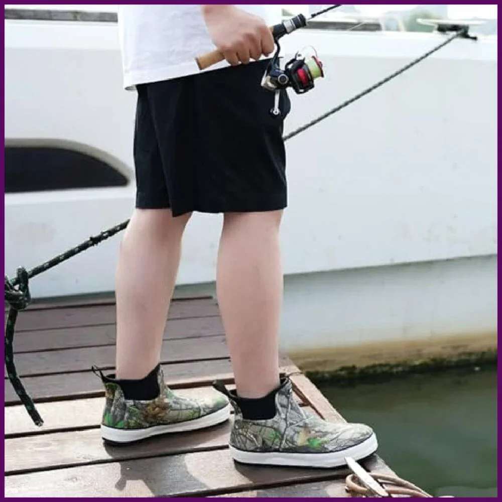 Men's Waterproof Rubber Boots High Traction Fishing Gardening Work